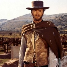 Cowboy Clint Eastwood na foto do perfil