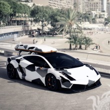 Photo d'une voiture de sport Lamborghini sur votre photo de profil