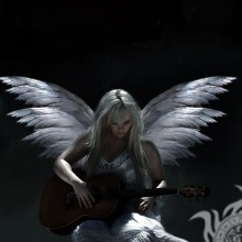 Photo d'ange sur avatar pour femme