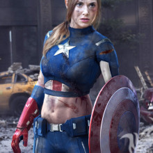 Капитан Америка девушка на аву