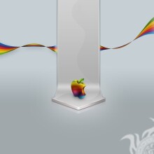 Картинка з емблемою Apple для аватарки на телефон