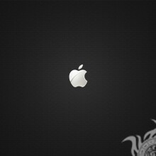 Emblème noir de pomme pour le téléchargement de la photo de profil