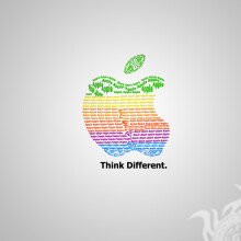 Photo avec le logo de la marque Apple sur l'avatar