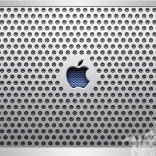 Beau logo Apple sur la couverture du profil