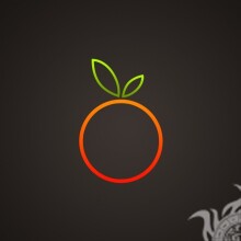 Картинка з яблуком типу Apple на аватарку
