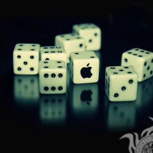 Apple logo on dice for avatar