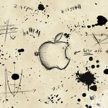 Dibujo del logo de Apple en avatar