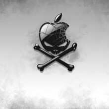 Apple pirate logo for profile picture