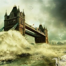 Tower Bridge dans une tempête sur votre photo de profil