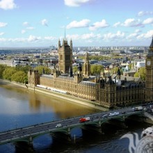 Parlamentsgebäude in England auf Profilbild