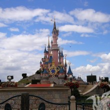 Château de conte de fées à Disneyland pour la photo de profil