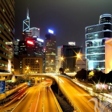 Avatar de luces de carretera y ciudad nocturna
