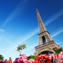 Torre Eiffel em Paris em sua foto de perfil