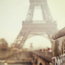 Silhouette des Eiffelturms für Profilbild