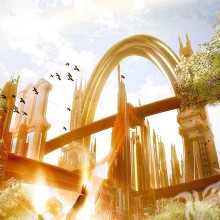Future city fantasy avatar picture
