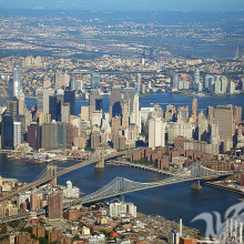 Panorama de la gran ciudad en avatar
