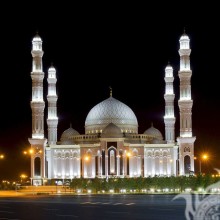 Luminous mosque for profile picture