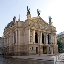 Theater building in Lviv on avatar