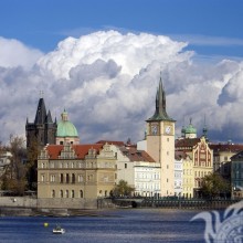 Foto de edifícios da Europa Oriental para foto de perfil