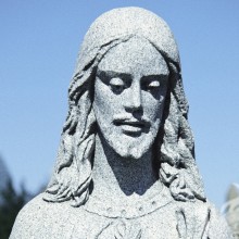 La estatua de Cristo en la foto de perfil.
