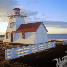 House-lighthouse on the shore on the avatar