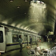 Cool art about the subway