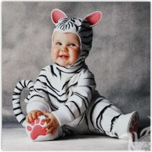 Little child in tiger costume avatar