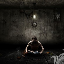 Prisonnier dans la cellule photo d'art sur l'avatar