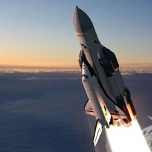 Laden Sie das Foto-Space-Shuttle kostenlos auf Ihr Profilbild herunter
