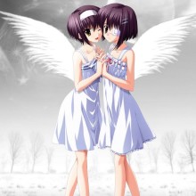 Genial arte de anime con un ángel en tu avatar