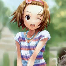 Photo d'anime avec un portrait pour un profil de fille fille