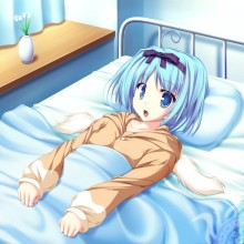 Anime girl in hospital picture for icon
