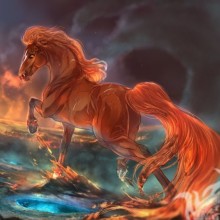 Hermoso caballo en avatar