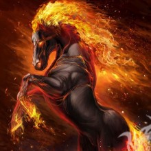 Огненный конь на аватар