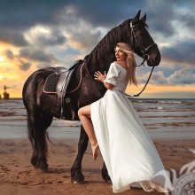 Девушка и лошадь фотосессия на аву