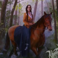 Аватар девушка на лошади