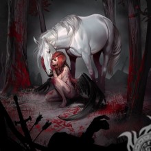Imagen de avatar de caballo y ángel caído