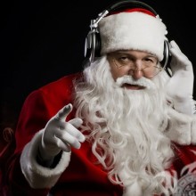 Papai Noel engraçado no avatar