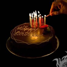 Аватар на День Рожденья торт со свечами