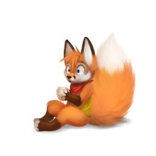 Funny foxes for icon