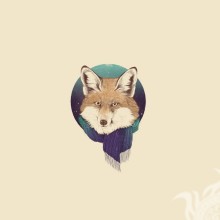 Рисунок лисы на аватар