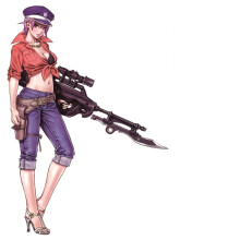 Картинка Стандофф 2 девушка с большой пушкой