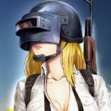 Девушка в шлеме с оружием картинка на аватарку 