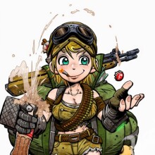 Imagen divertida de una chica de anime en el avatar de Standoff