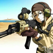 Cool anime girl sur le profil Standoff pour les forces spéciales