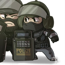 Аниме аватарка полицейских для игры Стандофф 2