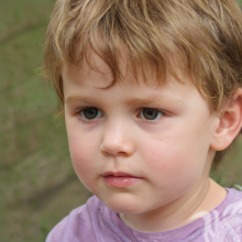 Cara de niño para Instagram