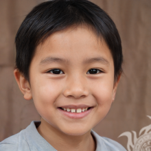 Фейковое лицо азиатского мальчика 