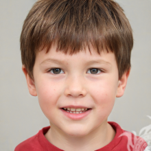 Photo of a boy on a gray background for Flickr