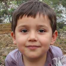 Portrait of a boy on profile